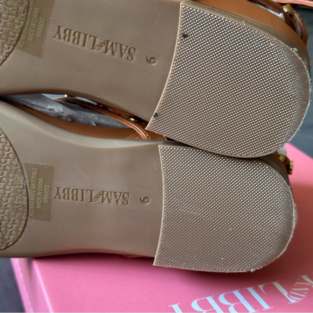 BNIB Sam & Libby Brandi Strappy Sandal 🧡 size 6 - Picture 12 of 14